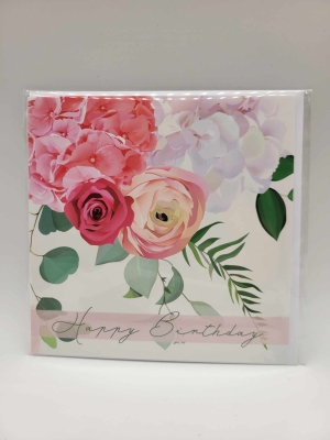 Happy Birthday Floral Card